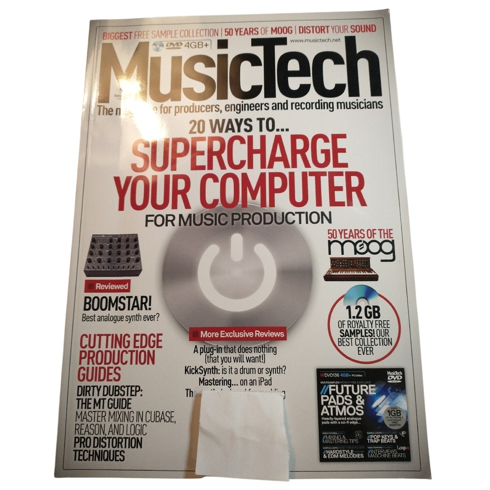 MusicTech Magazine Issue 136 Moog 50 Years Music Production Guide with DVD-ROM